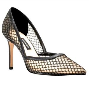 Nine West Black Mesh Women's Heels